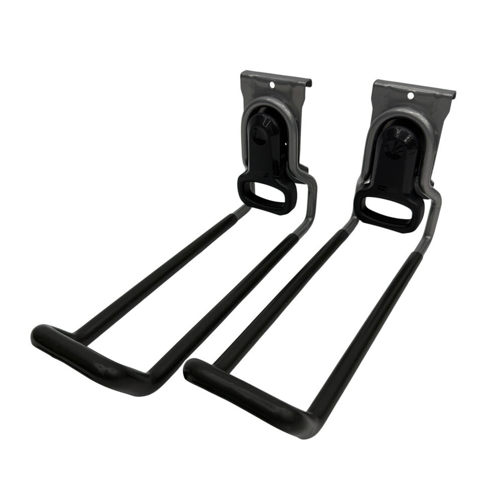 Rubbermaid FastTrack Ladder Hooks Set of 2 Black Gray 9 Inch Garage Storage